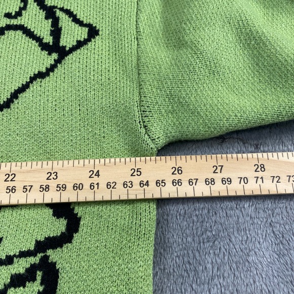 Andreilee Neon Green Dinosaur Knit Sweater XL Aelfric Eden Christmas Gift - Picture 5 of 12